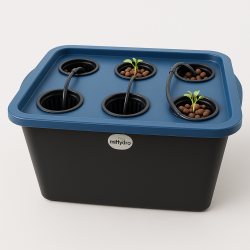 mini nft hydroponic system with submersible pump